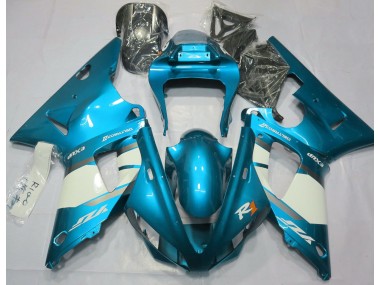 00-01 Hellblau & Weiß R1 Motorrad Verkleidung