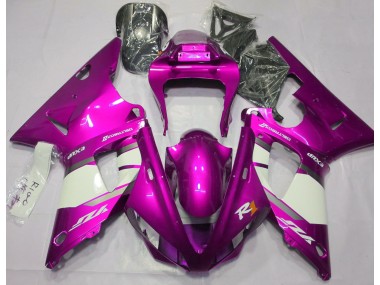 00-01 Hot Pink & Weiß R1 Motorrad Verkleidung