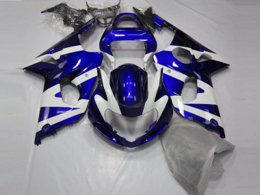 00-02 Glänzend Blau & Weiß GSXR 1000 Motorrad Verkleidung