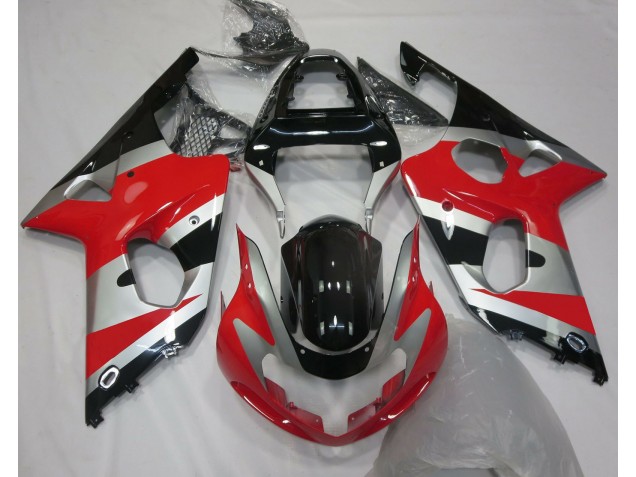 00-02 Rot Silber OEM Stil GSXR 1000 Motorrad Verkleidung