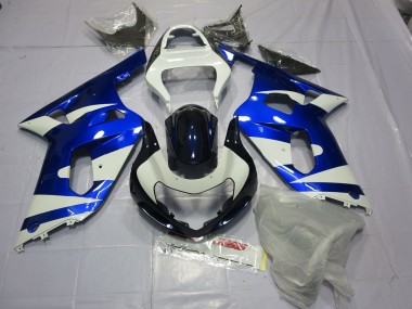 01-03 Blau & Weiß GSXR 600-750 Motorrad Verkleidung