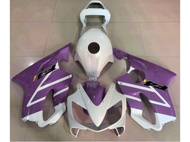 01-03 Glänzend Weiß & Lila CBR600 F4i Motorrad Verkleidung 01-03 Glänzend Weiß & Lila CBR600 F4i Motorrad Verkleidung
