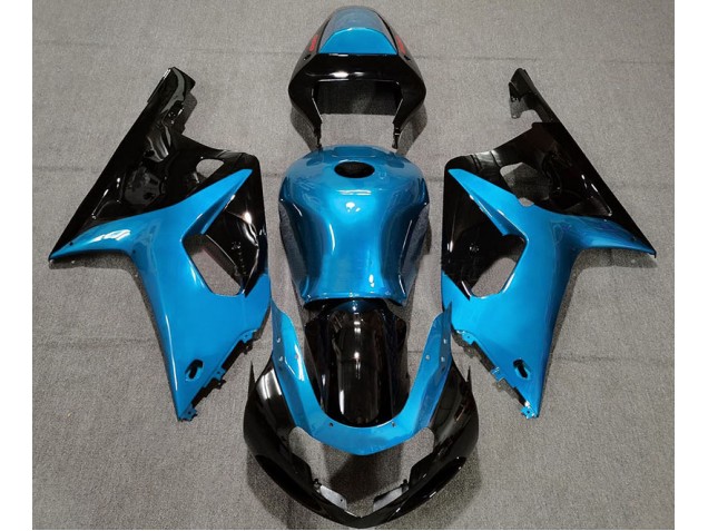 01-03 Hellblau & Schwarz Glänzend GSXR 600-750 Motorrad Verkleidung