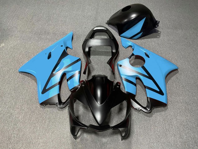 01-03 Matt Schwarz & Hellblau CBR600 F4i Motorrad Verkleidung 01-03 Matt Schwarz & Hellblau CBR600 F4i Motorrad Verkleidung