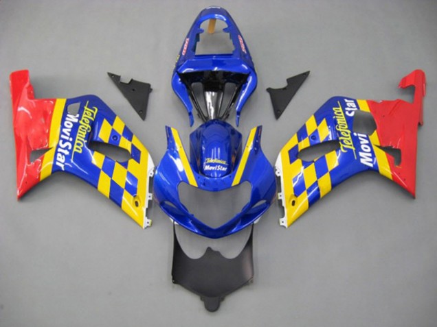 01-03 Movistar GSXR 600-750 Motorrad Verkleidung 01-03 Movistar GSXR 600-750 Motorrad Verkleidung