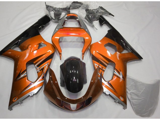 01-03 Orange & Silber GSXR 600-750 Motorrad Verkleidung