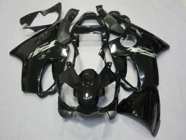 01-03 Schwarz Glänzend Silberner Aufkleber CBR600 F4i Motorrad Verkleidung