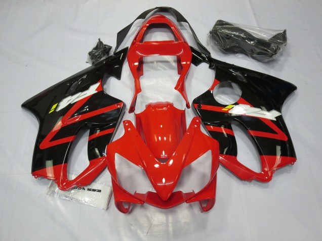 01-03 Schwarz Rot Weiß CBR600 F4i Motorrad Verkleidung 01-03 Schwarz Rot Weiß CBR600 F4i Motorrad Verkleidung