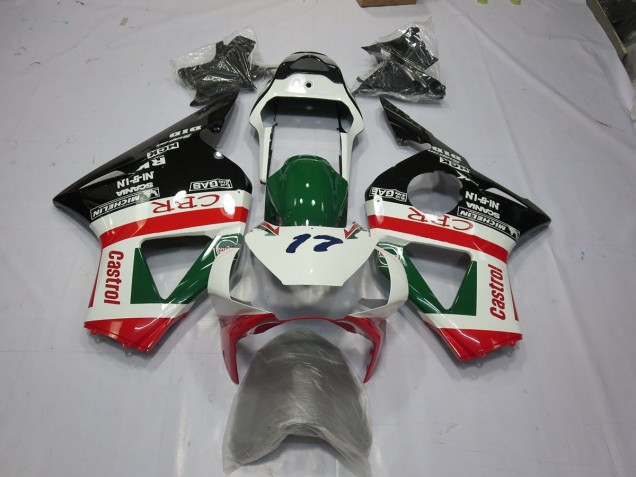 02-03 Castrol CBR954RR Motorrad Verkleidung 02-03 Castrol CBR954RR Motorrad Verkleidung