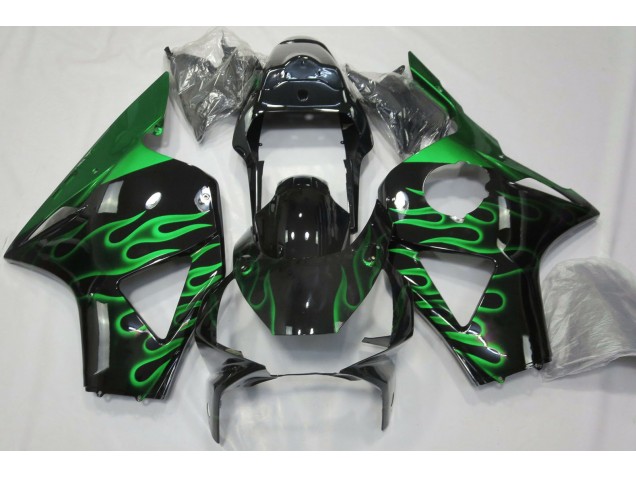 02-03 Grün Flamme CBR954RR Motorrad Verkleidung 02-03 Grün Flamme CBR954RR Motorrad Verkleidung