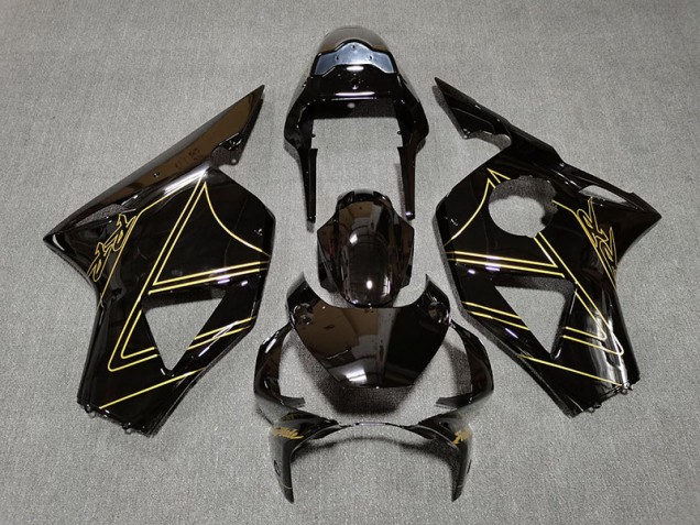 02-03 Schwarz Glänzend & Gold CBR954RR Motorrad Verkleidung