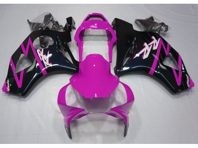 02-03 Schwarz Glänzend & Pink CBR954RR Motorrad Verkleidung 02-03 Schwarz Glänzend & Pink CBR954RR Motorrad Verkleidung