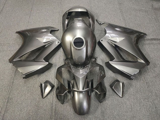 02-12 Glänzend Grau VFR800 Motorrad Verkleidung