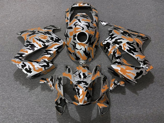02-12 Orange Tarnung VFR800 Motorrad Verkleidung