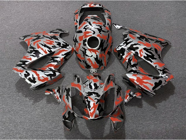 02-12 Rot Tarnung VFR800 Motorrad Verkleidung 02-12 Rot Tarnung VFR800 Motorrad Verkleidung