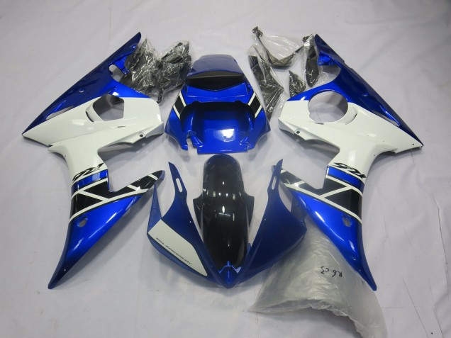 03-04 Blau Weiß OEM Stil R6 Motorrad Verkleidung 03-04 Blau Weiß OEM Stil R6 Motorrad Verkleidung