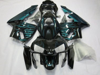 03-04 Blaue Flamme CBR600RR Motorrad Verkleidung