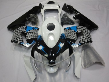 03-04 Blaue Weiße & Schwarze Spritzer CBR600RR Motorrad Verkleidung