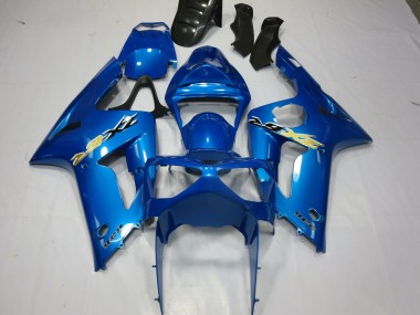03-04 Blauer Ninja ZX6R Motorrad Verkleidung