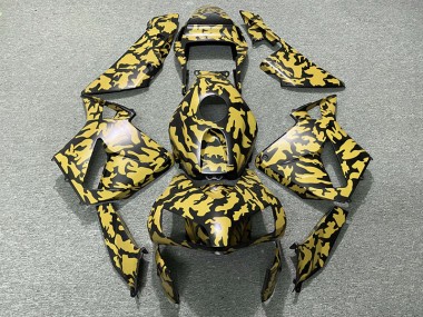 03-04 Gelb Tarnung CBR600RR Motorrad Verkleidung
