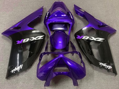 03-04 Glanz Lila & Schwarz ZX6R Motorrad Verkleidung