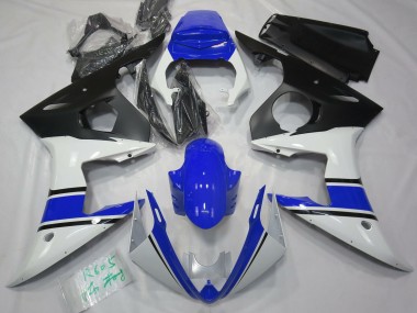 03-04 Glänzend Weiß & Blau R6 Motorrad Verkleidung