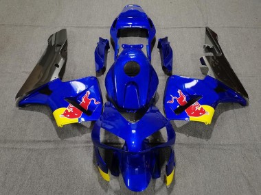 03-04 Glänzend Blaurot Bull CBR600RR Motorrad Verkleidung