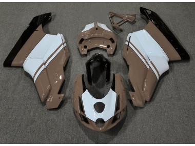 03-04 Glänzend Braun & Weiß Ducati 749 999 Motorrad Verkleidung