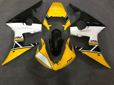 03-04 Glänzend Gelb & Weiß R6 Motorrad Verkleidung