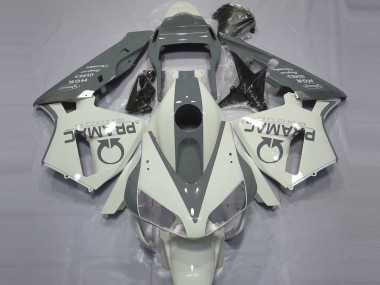 03-04 Glänzend Weiß & Grau Pramac CBR600RR Motorrad Verkleidung