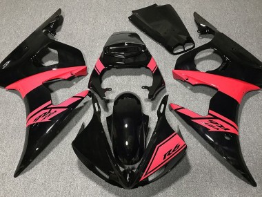 03-04 Glänzend Schwarz & Rot R6 Motorrad Verkleidung