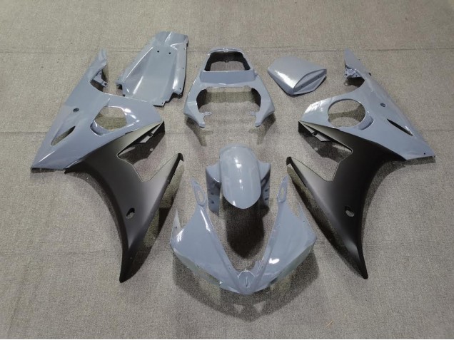 03-04 Grau & Matt Schwarz R6 Motorrad Verkleidung 03-04 Grau & Matt Schwarz R6 Motorrad Verkleidung