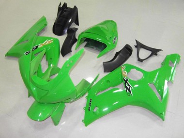 03-04 Grün Schwarz Cheq ZX6R Motorrad Verkleidung