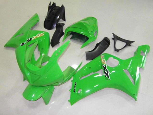 03-04 Grün Schwarz Cheq ZX6R Motorrad Verkleidung