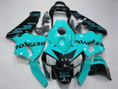 03-04 Hellblau Repsol CBR600RR Motorrad Verkleidung