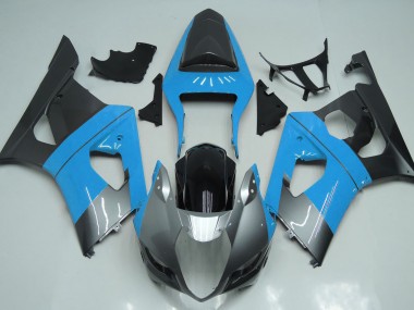 03-04 Hellblau Silber & Schwarz GSXR 1000 Motorrad Verkleidung