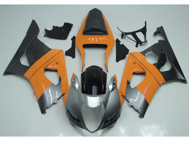 03-04 Hellorange Silber & Schwarz GSXR 1000 Motorrad Verkleidung 03-04 Hellorange Silber & Schwarz GSXR 1000 Motorrad Verkleidung