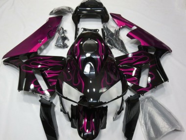03-04 Knallpink Flamme CBR600RR Motorrad Verkleidung