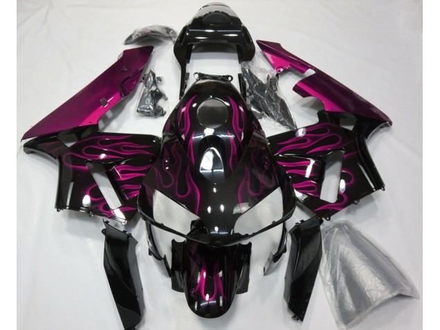 03-04 Knallpink Flamme CBR600RR Motorrad Verkleidung 03-04 Knallpink Flamme CBR600RR Motorrad Verkleidung
