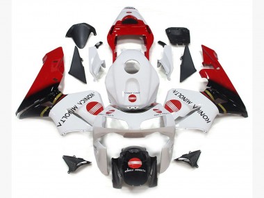 03-04 Konica Minolta Rot CBR600RR Motorrad Verkleidung
