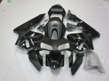 03-04 Matt Schwarz CBR600RR Motorrad Verkleidung