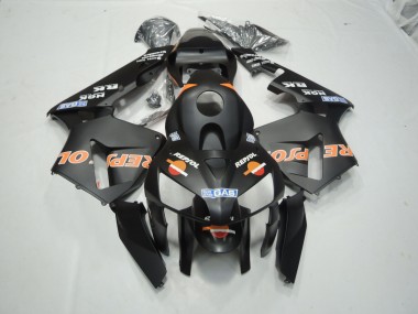 03-04 Matt Schwarz Repsol CBR600RR Motorrad Verkleidung