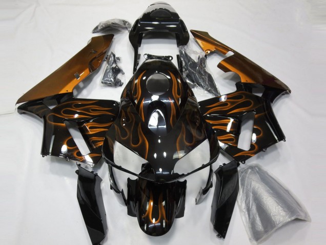 03-04 Orange Flamme CBR600RR Motorrad Verkleidung