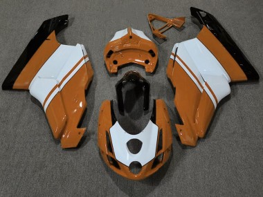 03-04 Orange Glänzend & Weiß Ducati 749 999 Motorrad Verkleidung