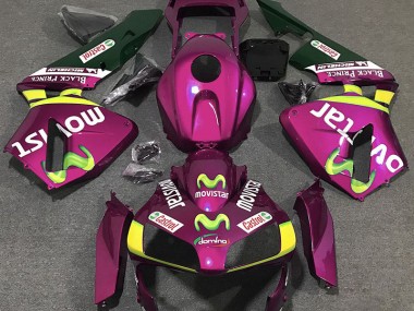 03-04 Pink Movistar CBR600RR Motorrad Verkleidung