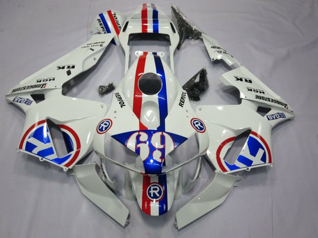 03-04 Repsol 69 CBR600RR Motorrad Verkleidung 03-04 Repsol 69 CBR600RR Motorrad Verkleidung