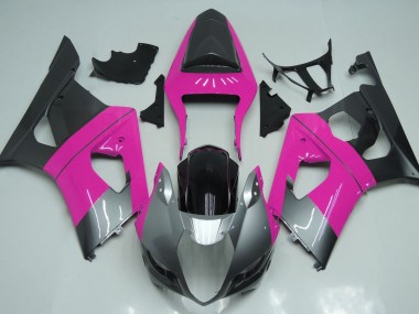03-04 Rosa Silber & Schwarz GSXR 1000 Motorrad Verkleidung