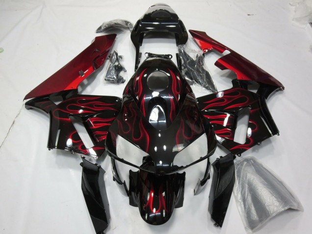 03-04 Rot Flamme CBR600RR Motorrad Verkleidung 03-04 Rot Flamme CBR600RR Motorrad Verkleidung
