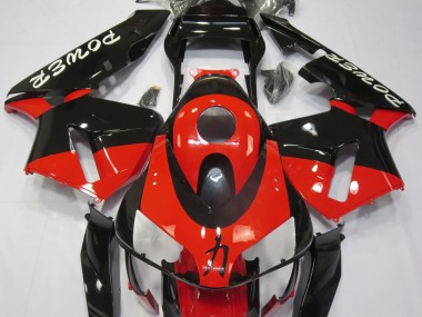 03-04 Rot Glänzend Power-Design CBR600RR Motorrad Verkleidung