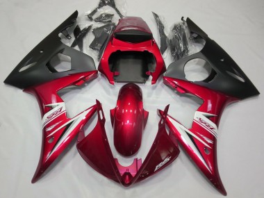 03-04 Rot Glänzend & Weiß R6 Motorrad Verkleidung